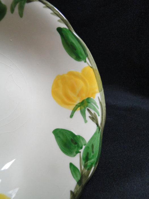 Franciscan Meadow Rose, Yellow, USA: Coupe Cereal Bowl, 6", Crazing