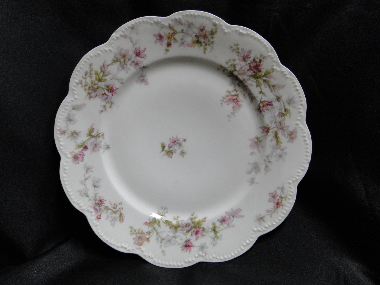 Haviland (Limoges) Schleiger 91F, Lavender & Gray: Dinner Plate, 9 3/4", As Is