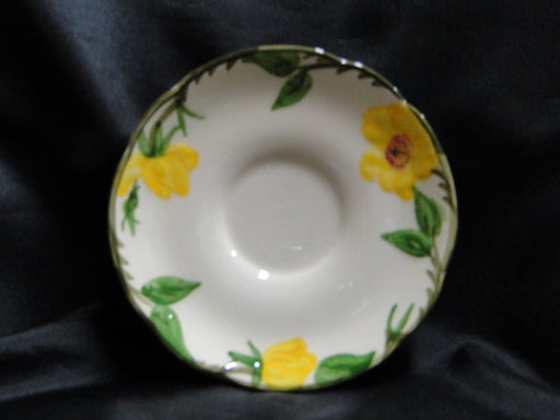 Franciscan Meadow Rose, Yellow, USA: 5 3/4" Saucer Only, No Cup, Crazing