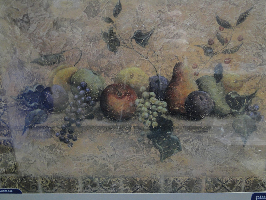 Pimpernel Tuscan Palette, Fruit: NEW Set of Four Placemats (s), 15.7" x 11.7”