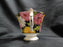 Royal Albert Christine, Red & Yellow Flowers on Black: Cup & Saucer Set, 3"
