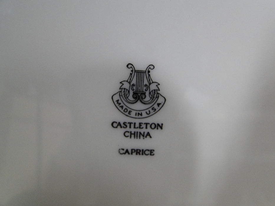 Castleton Caprice, Gray Flowers, Gold Trim: Bread Plate (s), 6 1/4"