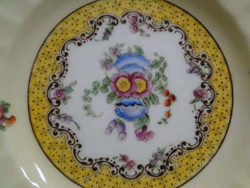 Royal Worcester Willoughby, Florals, Yellow: Bread Plate (s), 6 1/8"