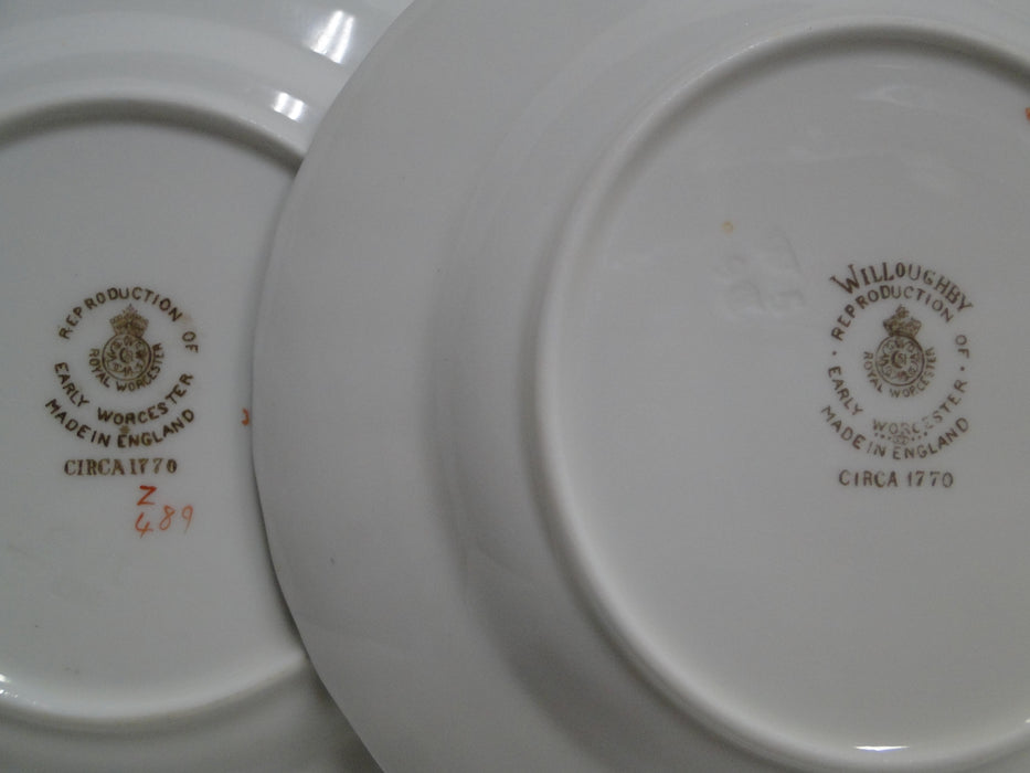 Royal Worcester Willoughby, Florals, Yellow: Bread Plate (s), 6 1/8"
