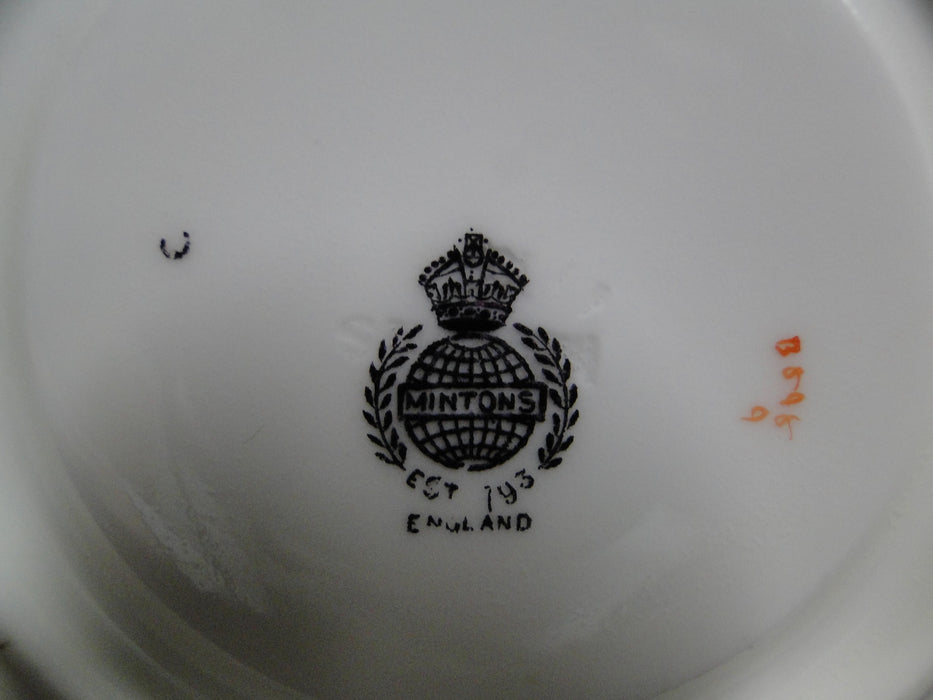 Minton B898, Blue Bands, Florals, Smooth: Cup & Saucer Set (s), 1 7/8"