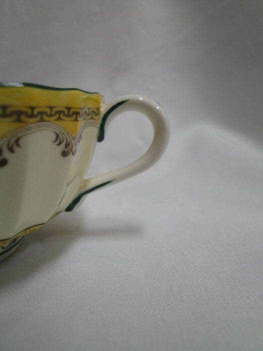 Royal Worcester Willoughby, Florals, Yellow: Cream Soup Bowl, Crazing