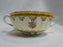 Royal Worcester Willoughby, Florals, Yellow: Cream Soup Bowl, Crazing