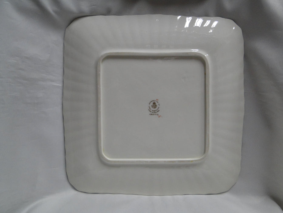 Royal Worcester Willoughby, Florals, Yellow: Square Serving Platter, 12 1/4"