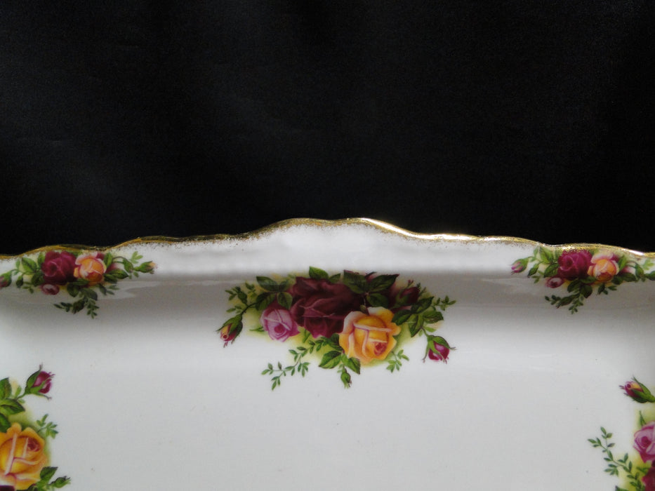 Royal Albert Old Country Roses, England: Sandwich Tray, 11 5/8" x 6 7/8"