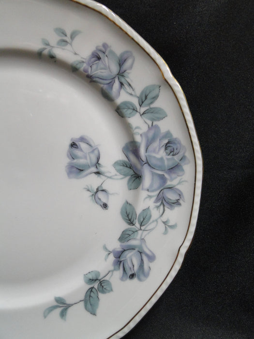 Royal Tettau Damask Rose, Blue / Green Roses: Salad Plate, 8 3/8", As Is