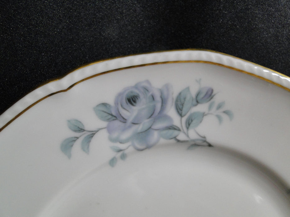 Royal Tettau Damask Rose, Blue / Green Roses: Salad Plate, 8 3/8", As Is
