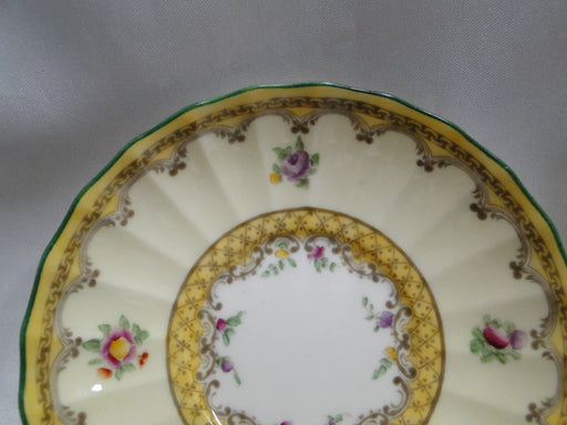 Royal Worcester Willoughby, Florals, Yellow: 4 1/2" Flat Demitasse Saucer Only