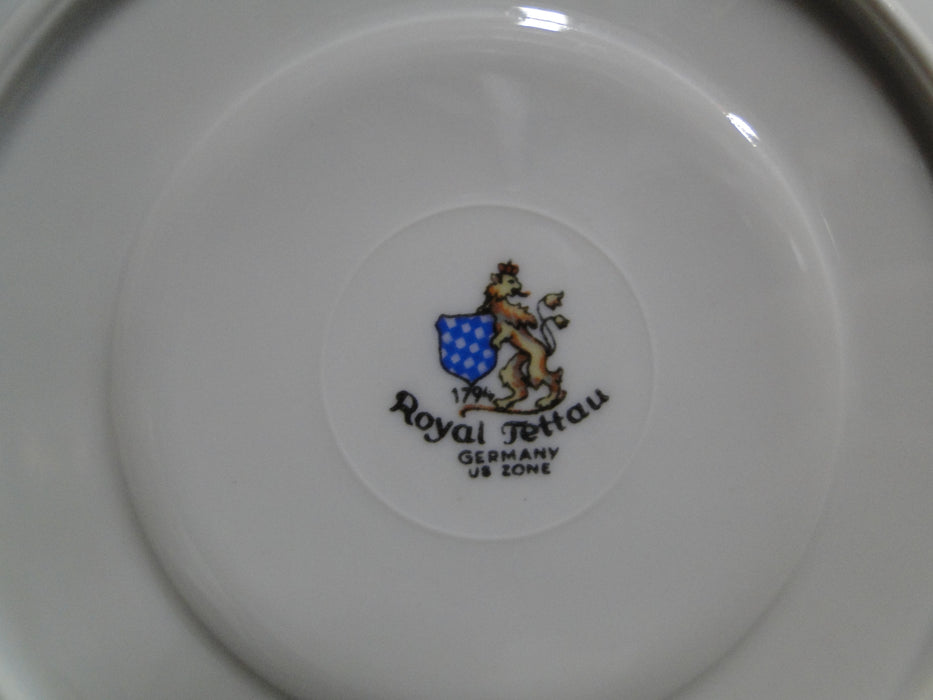 Royal Tettau Damask Rose, Blue / Green Roses: 5 3/4" Saucer (s) Only - No Cup