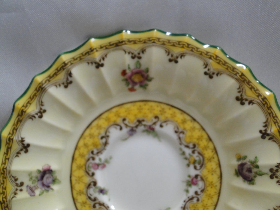 Royal Worcester Willoughby, Florals, Yellow: Footed Demitasse Cup & Saucer