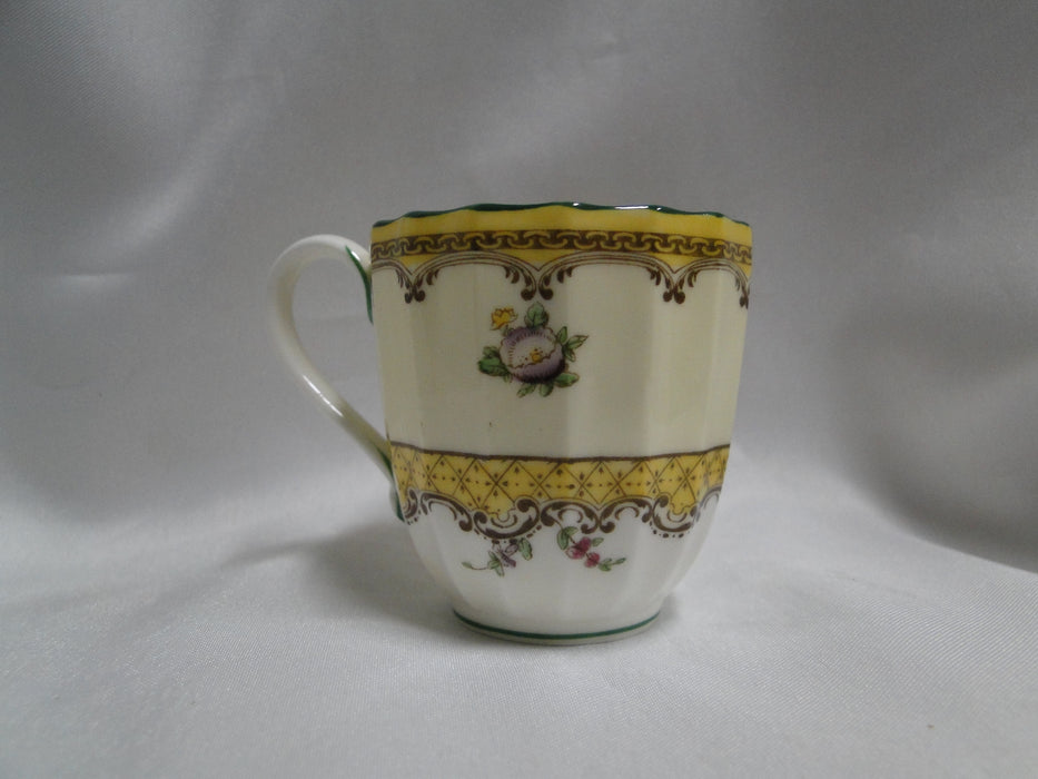 Royal Worcester Willoughby, Florals, Yellow: Footed Demitasse Cup & Saucer