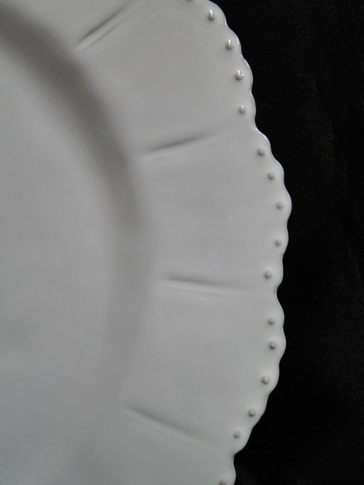 Arte Italica Bella Bianca Beaded: NEW Dinner Plate (s), 11 1/2"