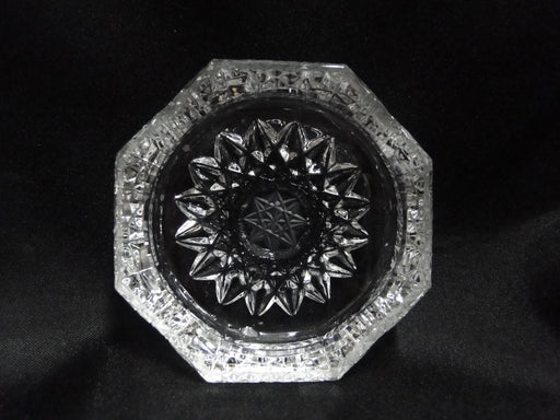 Clear Hobstar Design, Octagonal Shape: Four Slot Ashtray, 3"  -- MG#205