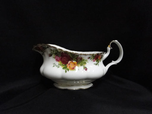 Royal Albert Old Country Roses, England: Gravy Boat & Separate Underplate