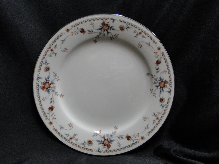 Noritake Adagio, 7237, Ivory w/ Floral Sprays, Platinum: Salad Plate, 8 3/8"