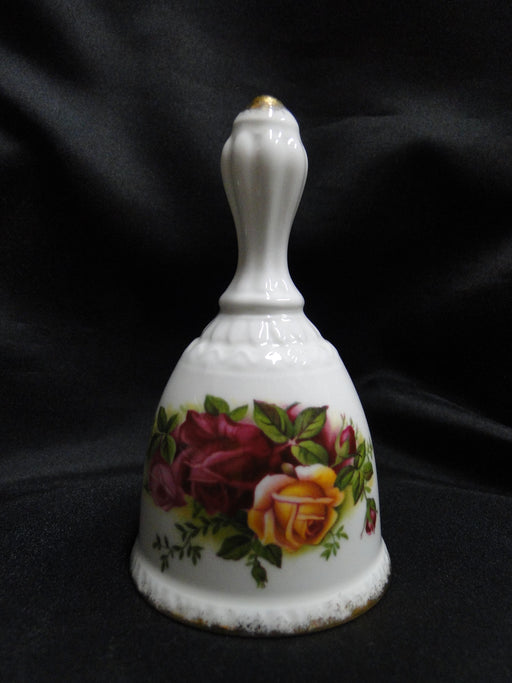 Royal Albert Old Country Roses, England: Bell w/ Clapper, 4 5/8" Tall