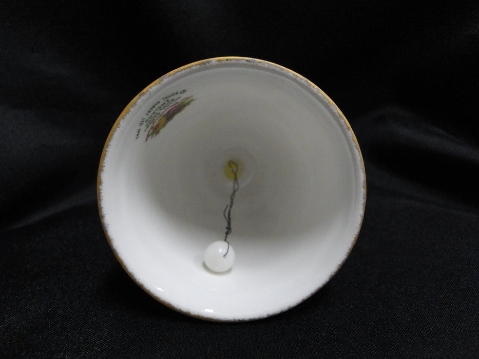 Royal Albert Old Country Roses, England: Bell w/ Clapper, 4 5/8" Tall