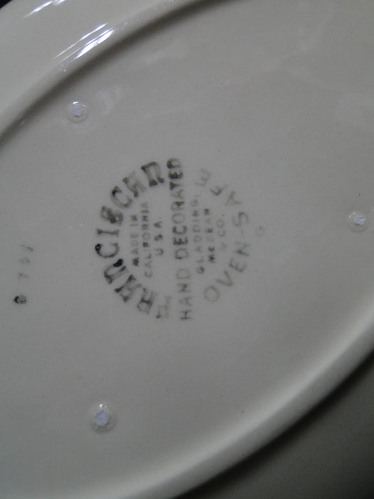 Franciscan Apple, USA: Gravy Boat w/ Attached Underplate, As Is