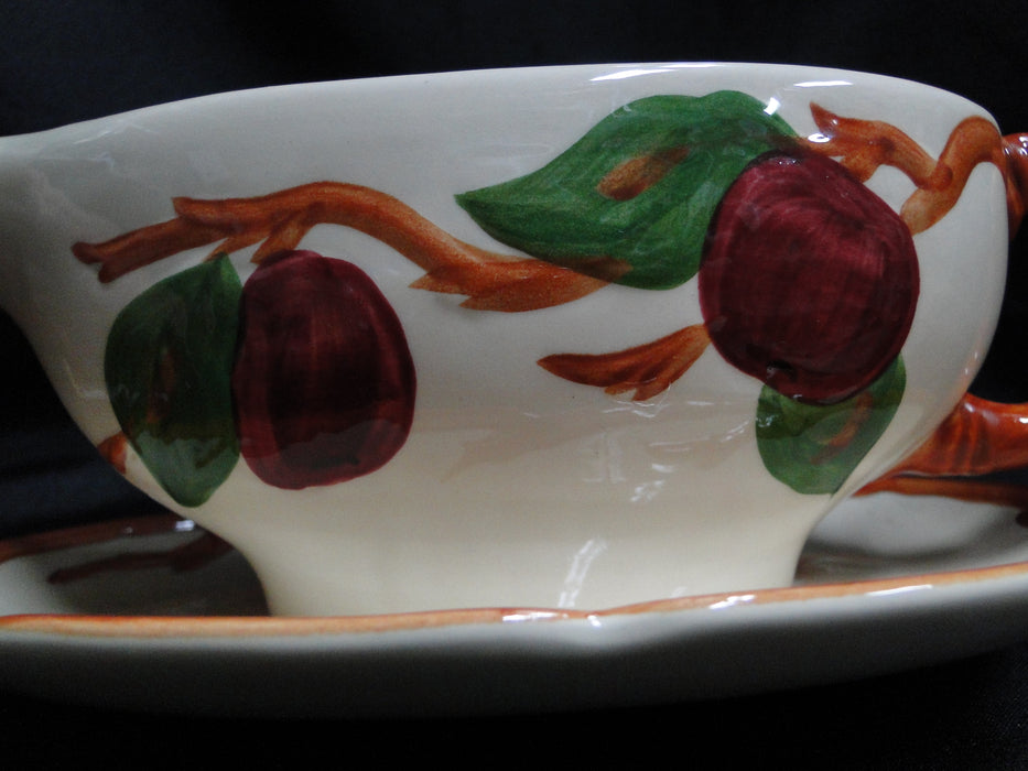 Franciscan Apple, USA: Gravy Boat w/ Attached Underplate, As Is