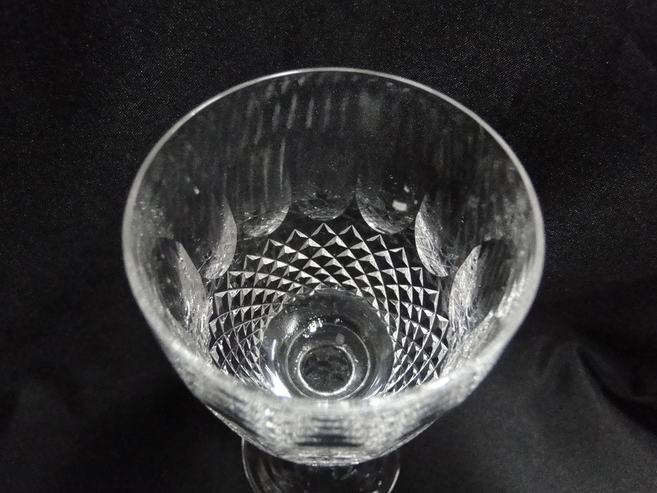 Waterford Crystal Colleen, Tall Stem, Thumbprints: Claret Wine, 6 1/2", Flaw