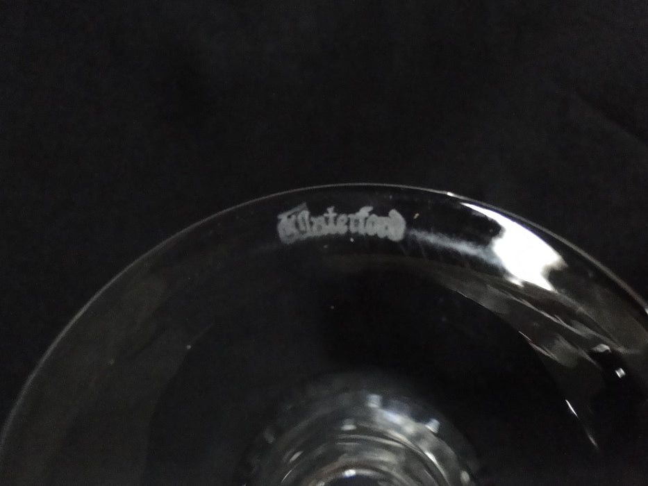 Waterford Crystal Colleen, Tall Stem, Thumbprints: Claret Wine, 6 1/2", Flaw