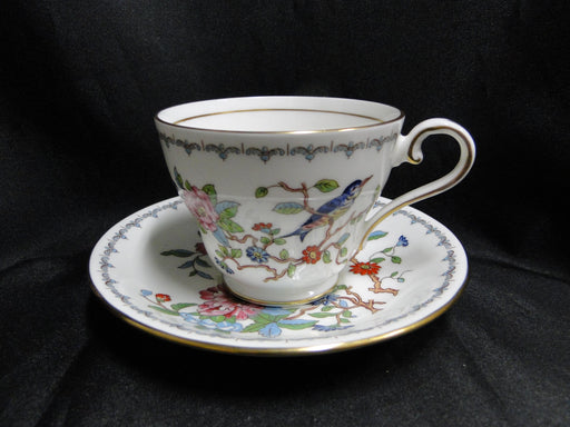 Aynsley Pembroke, Bird & Florals: Cup & Saucer Set (s), 2 5/8", Gold Foot
