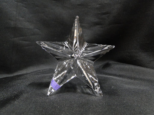 Waterford Crystal Paperweight: Clear Standing Star, 3 3/4", As Is