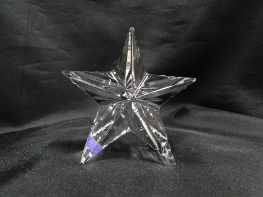 Waterford Crystal Paperweight: Clear Standing Star, 3 3/4", As Is