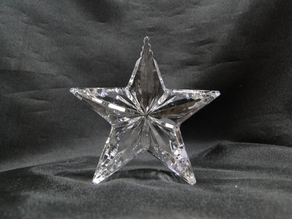 Waterford Crystal Paperweight: Clear Standing Star, 3 3/4", As Is