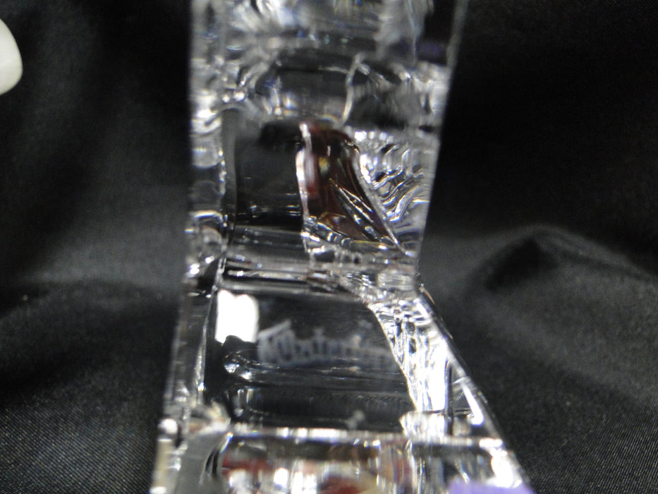 Waterford Crystal Paperweight: Clear Standing Star, 3 3/4", As Is