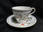 Aynsley Pembroke, Bird & Florals: Cup & Saucer Set (s), 2 5/8", White Foot