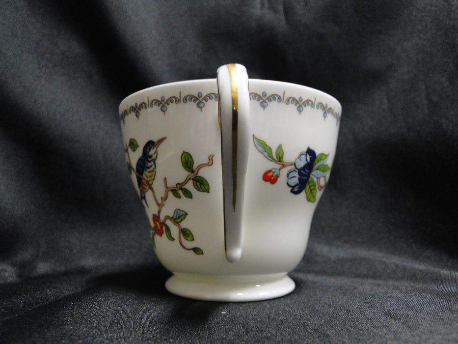 Aynsley Pembroke, Bird & Florals: Cup & Saucer Set (s), 2 5/8", White Foot