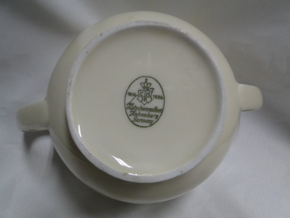 Hutschenreuther Turvel, All Cream, No Trim: Sugar Bowl No Lid, 3 1/4" Tall