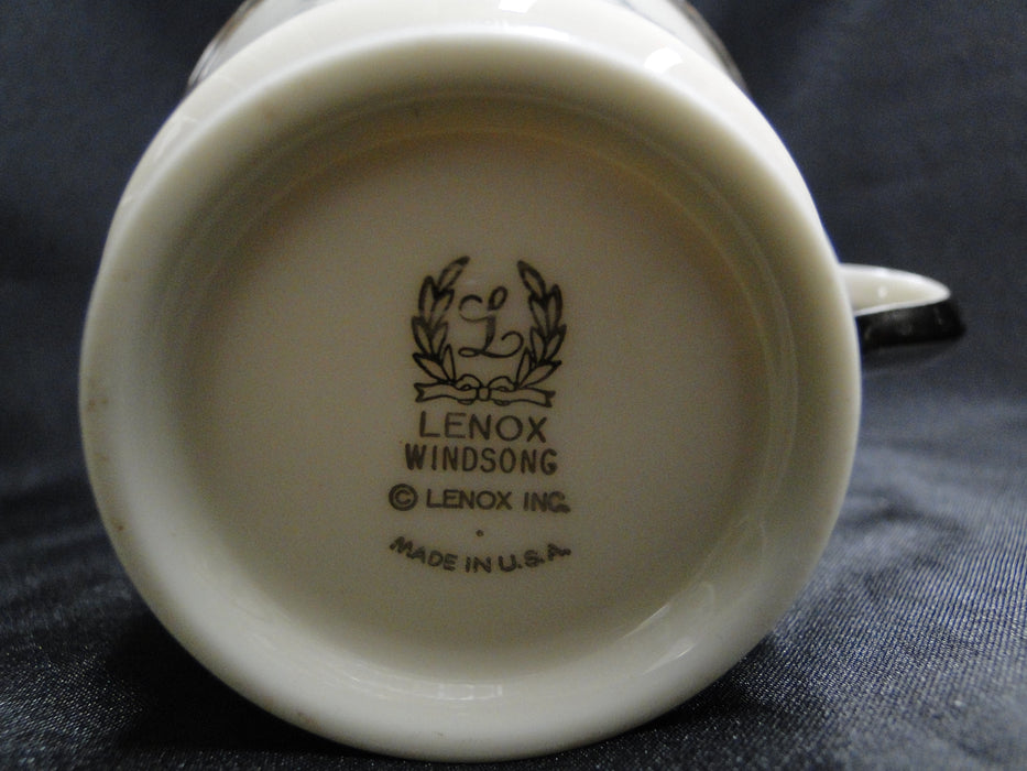 Lenox Windsong, White Flowers, Platinum: Cup & Saucer Set (s)