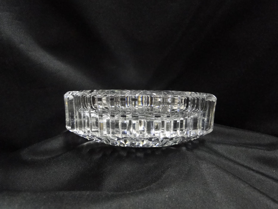 Waterford Crystal, Clear w/ Vertical & Diamond Cuts: 3-Slot Ashtray, 6" x 1 7/8"