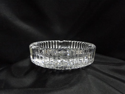 Waterford Crystal, Clear w/ Vertical & Diamond Cuts: 3-Slot Ashtray, 6" x 1 7/8"