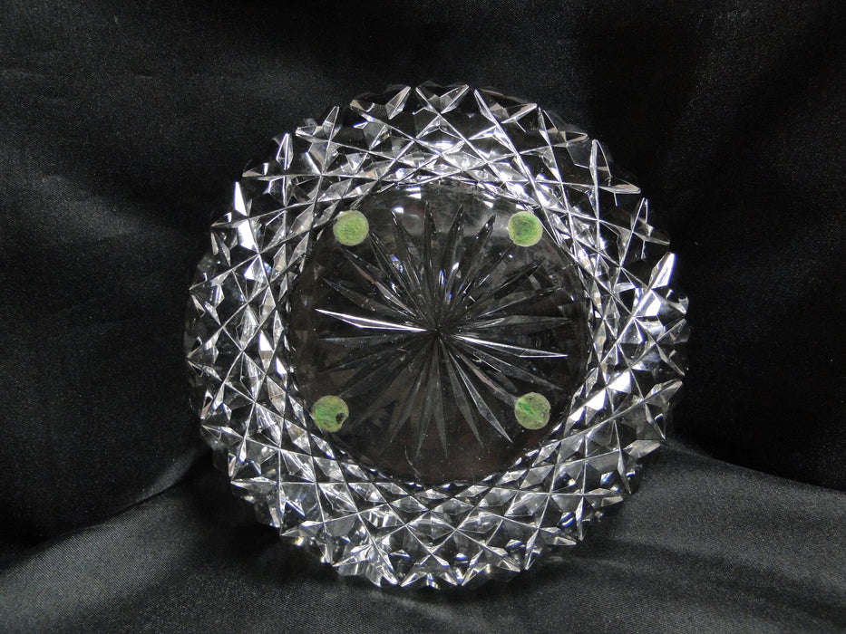 Waterford Crystal, Clear w/ Vertical & Diamond Cuts: 3-Slot Ashtray, 6" x 1 7/8"