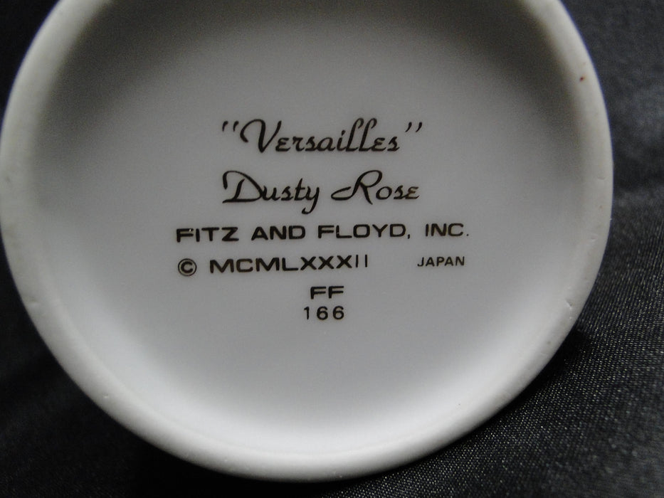 Fitz & Floyd Versailles, Dusty Rose, Gold Trim: Creamer / Cream Pitcher, 3"