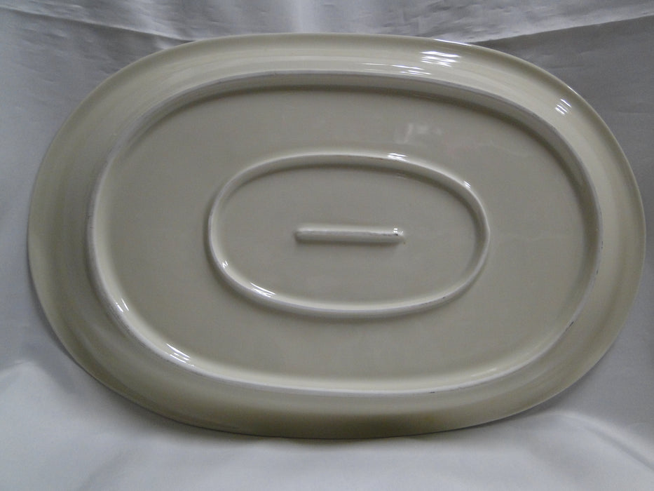 Hutschenreuther Turvel, All Cream, No Trim: Oval Serving Platter, 15 1/4"