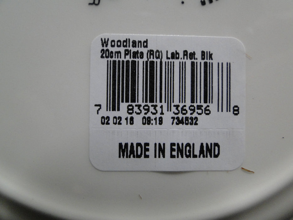 Spode Woodland Black Labrador Hunting Dog, England: NEW Salad Plate (s), Box