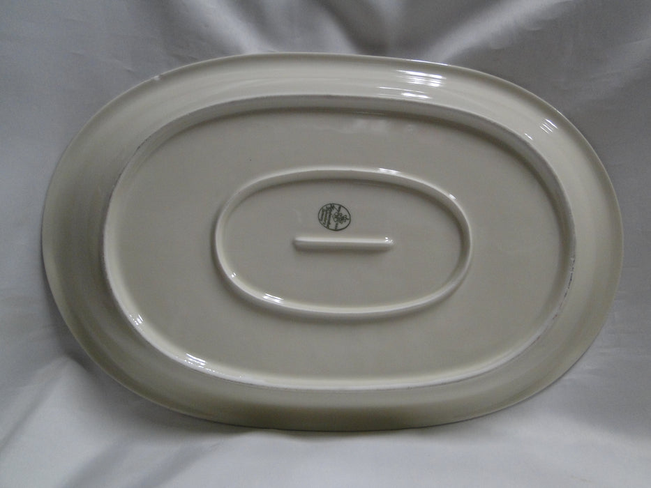 Hutschenreuther Turvel, All Cream, No Trim: Oval Serving Platter, 15 1/4", As Is