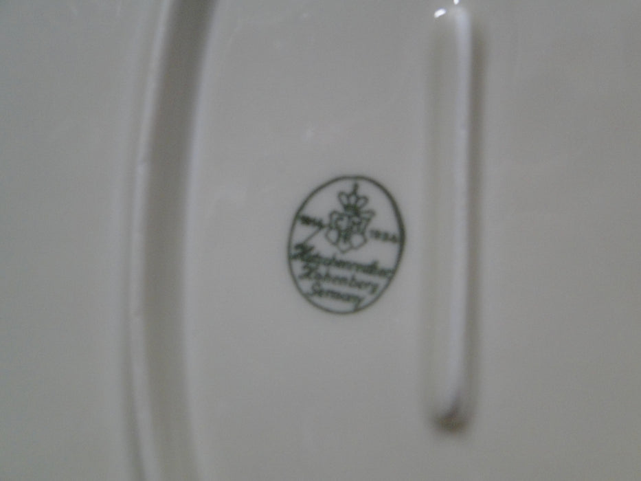 Hutschenreuther Turvel, All Cream, No Trim: Oval Serving Platter, 15 1/4", As Is