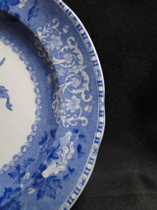 Copeland Spode's Camilla Blue, Blue Floral: Luncheon Plate, 9 1/4", Crazing