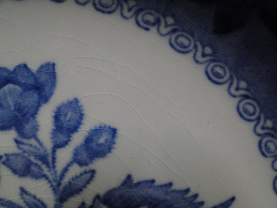 Copeland Spode's Camilla Blue, Blue Floral: Luncheon Plate, 9 1/4", Crazing