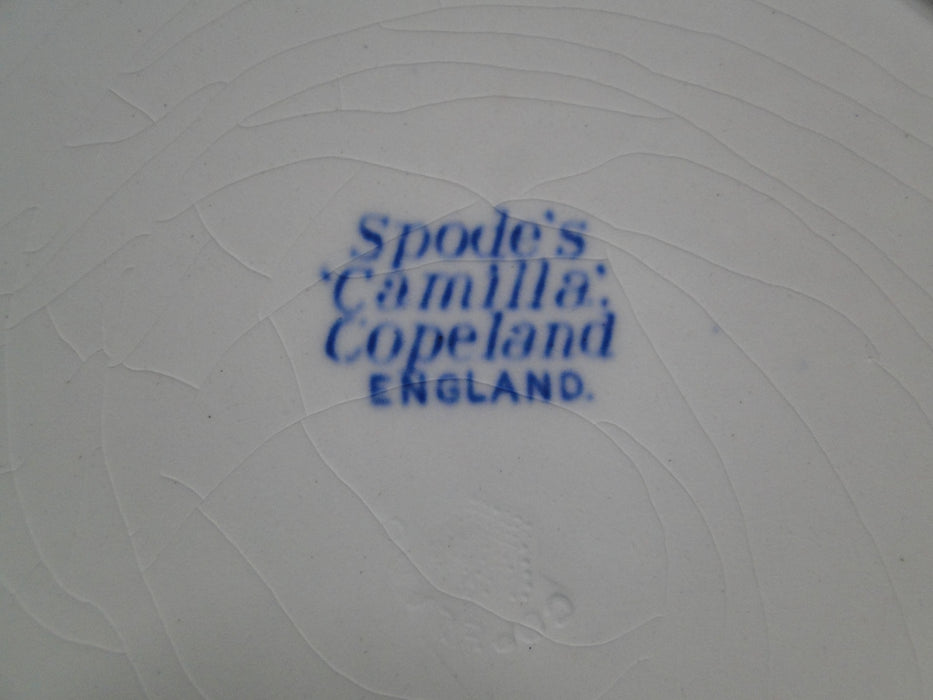 Copeland Spode's Camilla Blue, Blue Floral: Luncheon Plate, 9 1/4", Crazing