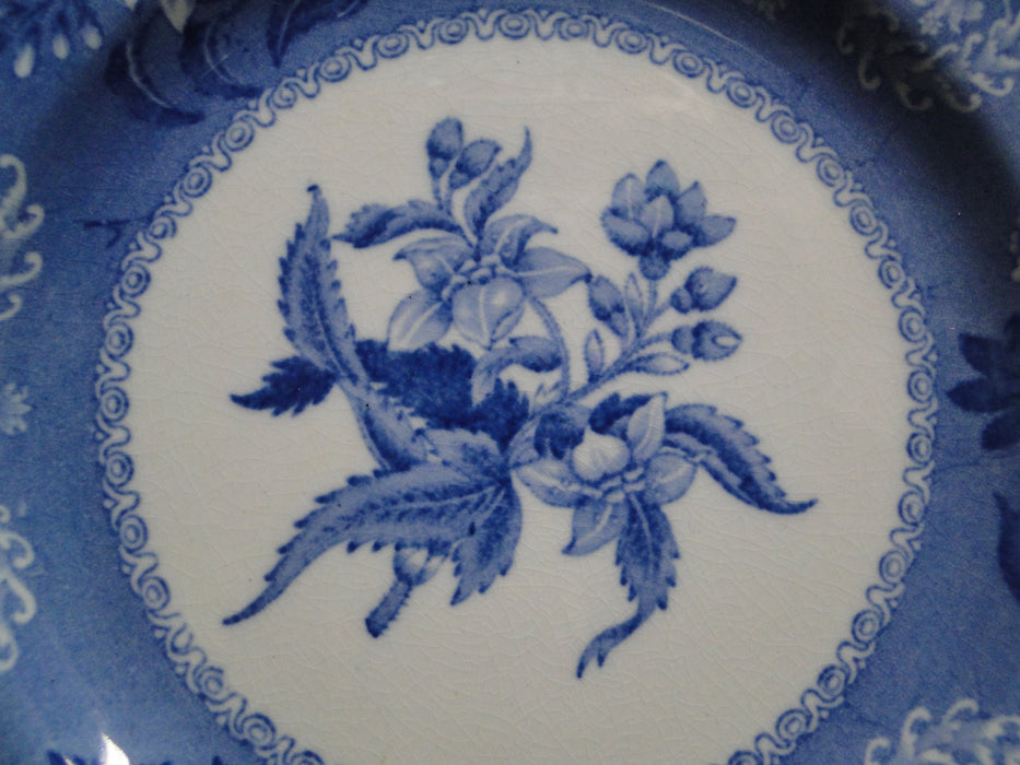 Copeland Spode's Camilla Blue, Blue Floral: Salad Plate, 7 5/8", Crazing